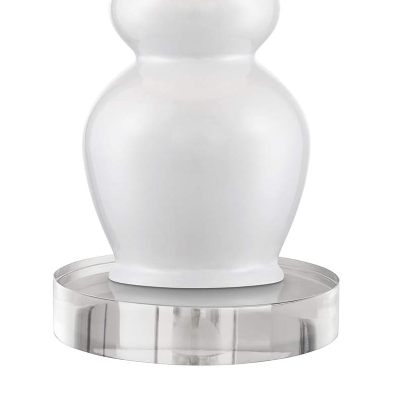 Image 4 360 Lighting Gourd 26 1/2" White Ceramic Lamps Set with Acrylic Risers more views