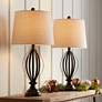 360 Lighting Grant 26 1/2" Metal Open Cage Table Lamps Set of 2