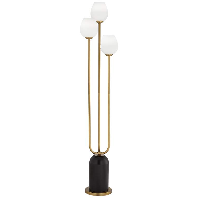 Image 2 360 Lighting Grayson Black and Gold 3-Light Pole Floor Lamp