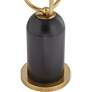 360 Lighting Grayson Black and Gold 3-Light Pole Floor Lamp