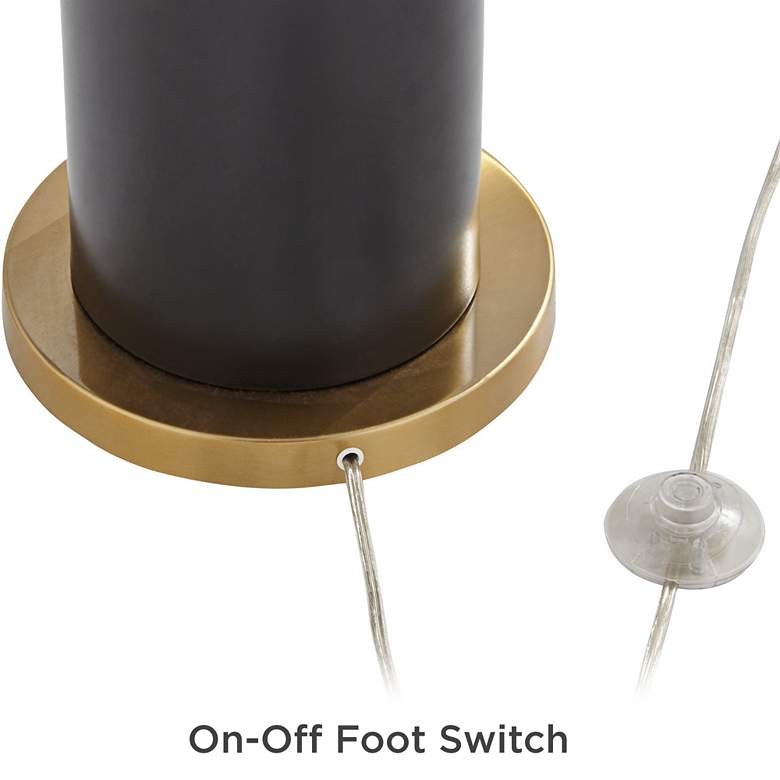 Image 5 360 Lighting Grayson Black and Gold 3-Light Pole Floor Lamp more views