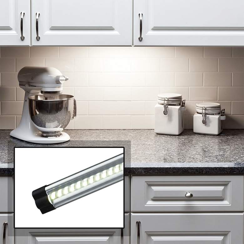 Image 1 360 Lighting Grayson Slim 24 inch Wide LED Under Cabinet Light Kit