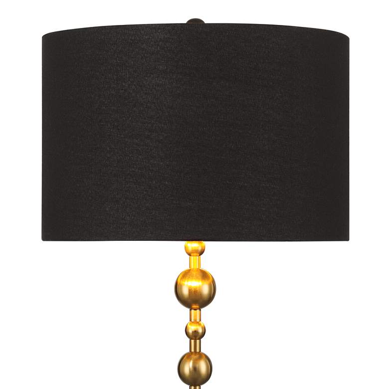 Image 4 360 Lighting Harlowe 63" High Black and Gold Floor Lamp more views