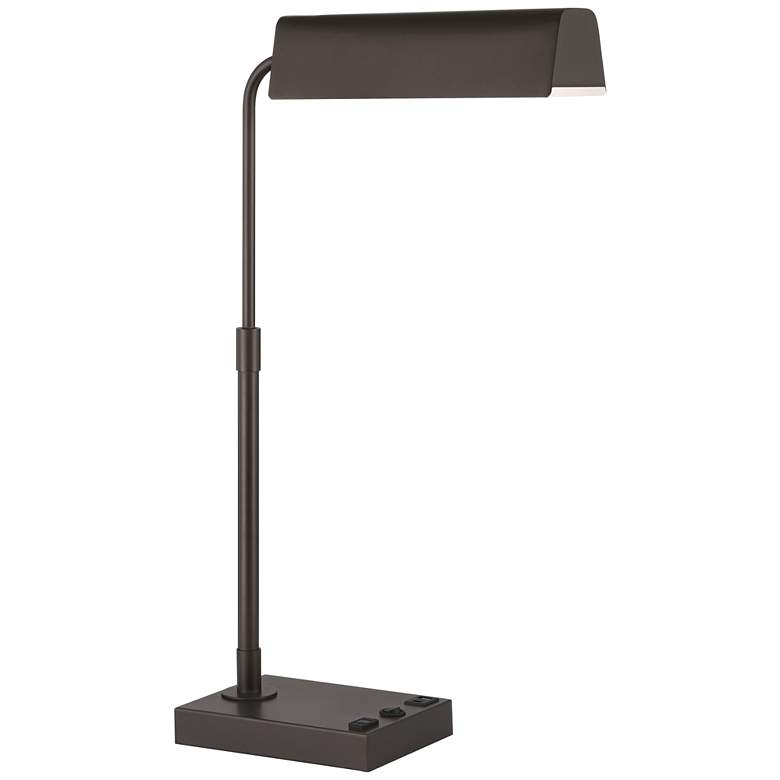 Image 2 360 Lighting Harris 25 1/2" USB and Outlet Modern Pharmacy Desk Lamp