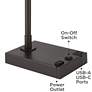 4_360 Lighting Harris 25 1/2" USB and Outlet Modern Pharmacy Desk Lamp more views