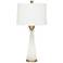 360 Lighting Hayley 32 1/2" Alabaster Glass Night Light Table Lamp