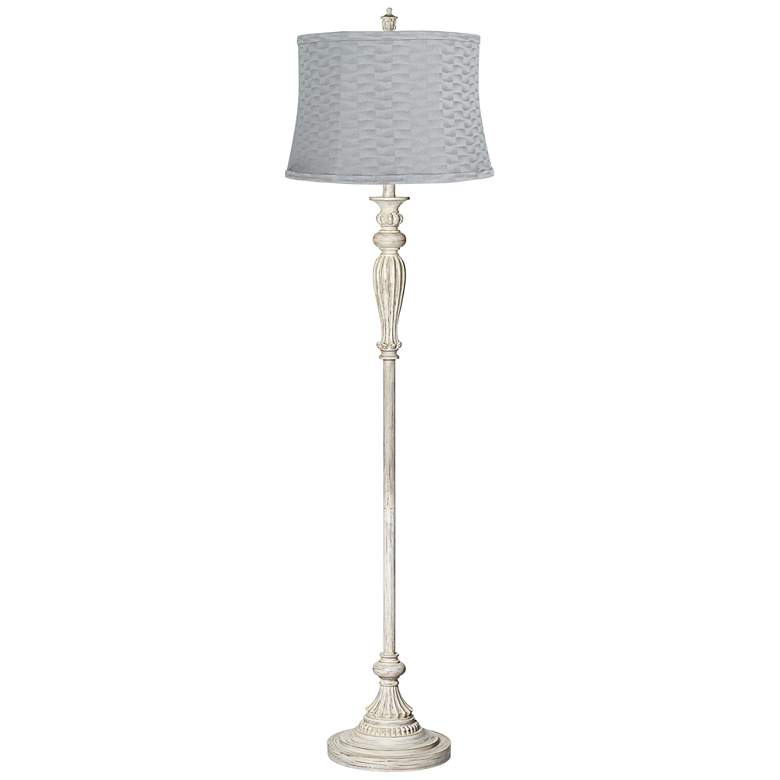 Image 1 360 Lighting Hazel 60 inch Basra Gray and Antique White Floor Lamp