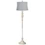 360 Lighting Hazel 60" Basra Gray and Antique White Floor Lamp