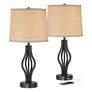 A Video About the Heather Iron Table Lamps Set of 2