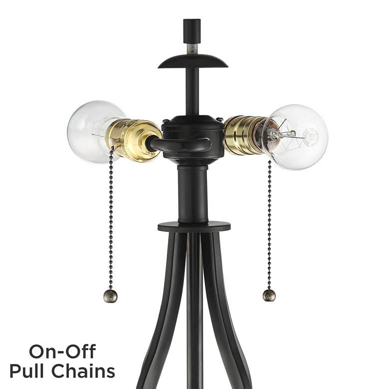 Image 3 360 Lighting Heather Open Metal Outlet USB Lamps with Round Acrylic Risers more views