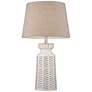 360 Lighting Helene 26" Cream White Ceramic Table Lamp with Dimmer