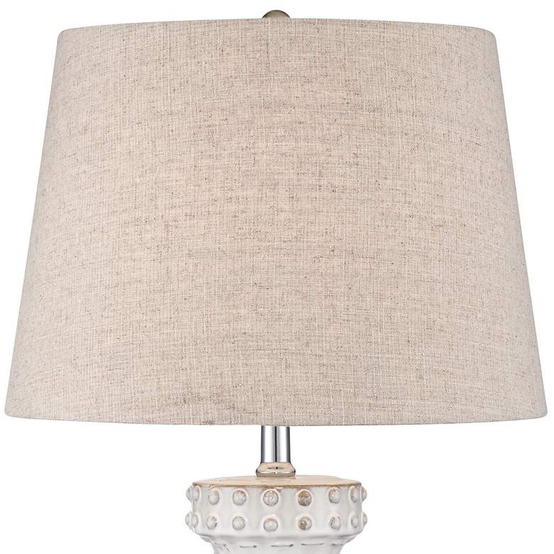 Image 5 360 Lighting Helene White Glaze Ceramic Table Lamp Set of 2 more views