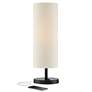 360 Lighting Heyburn 20" High Bronze Outlet and USB Table Lamp