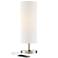 360 Lighting Heyburn 20" High Brushed Nickel USB Accent Table Lamp