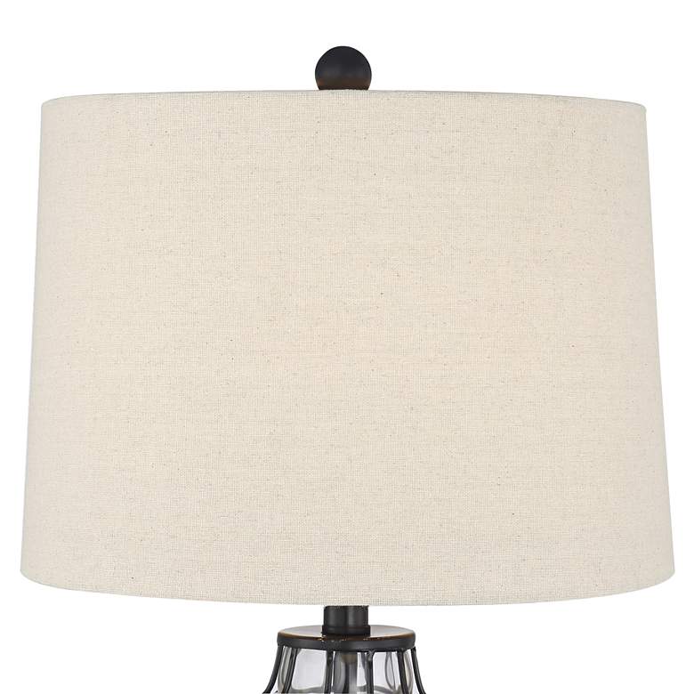 Image 3 360 Lighting Hudson 23" Blown Glass Lamps Set of 2 with USB Dimmers more views