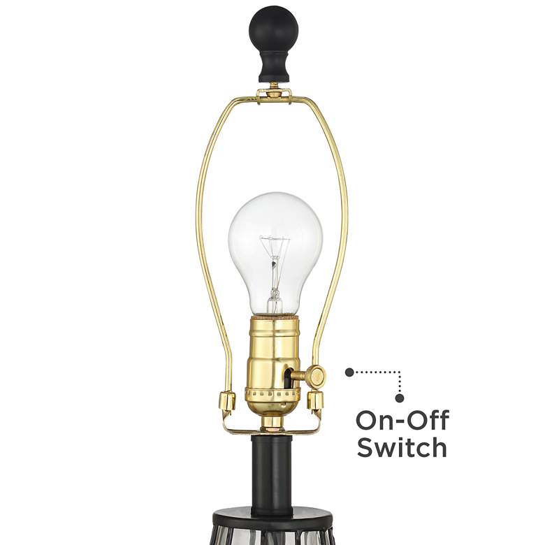 Image 4 360 Lighting Hudson 23" Blown Glass Lamps Set of 2 with USB Dimmers more views