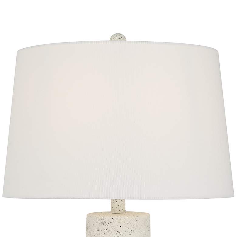 Image 3 360 Lighting Jaime 27 1/2" Faux White Sandstone Table Lamps Set of 2 more views