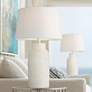 360 Lighting Jaime 27 1/2" Faux White Sandstone Table Lamps Set of 2