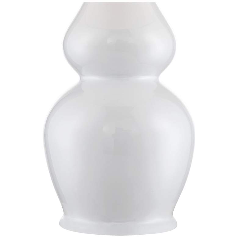 Image 4 360 Lighting Jane 25" Blue Shade White Ceramic Table Lamps Set of 2 more views