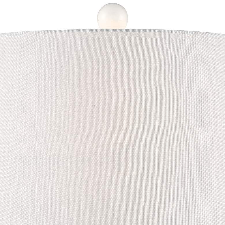 Image 3 360 Lighting Jane 25 inch High White Ceramic Lamps Set of 2 with Dimmers more views