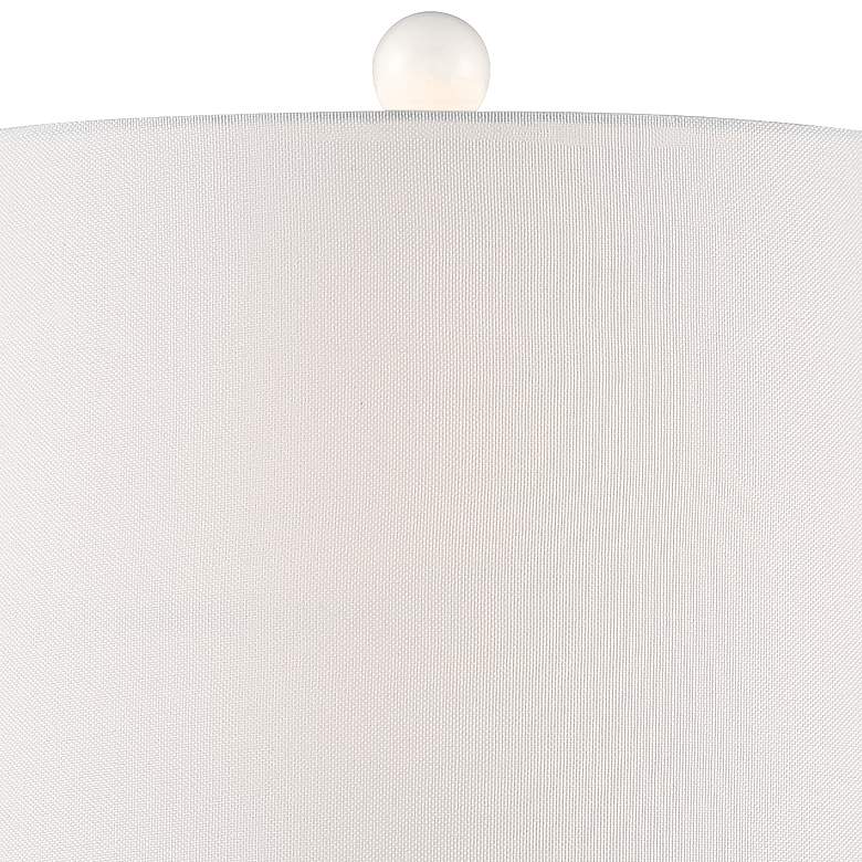 Image 3 360 Lighting Jane 25" High White Ceramic Lamps Set of 2 with Dimmers more views
