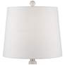 4_360 Lighting Jane 25" White Ceramic Lamps Set of 2 with Smart Sockets more views