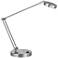 360 Lighting Jarrett Satin Nickel Contemporary Adjustable LED Desk Lamp