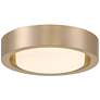 3_360 Lighting Jayson 12 3/4" Wide Modern Satin Bronze LED Ceiling Light