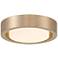360 Lighting Jayson 12 3/4" Wide Modern Satin Bronze LED Ceiling Light