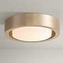 2_360 Lighting Jayson 12 3/4" Wide Modern Satin Bronze LED Ceiling Light