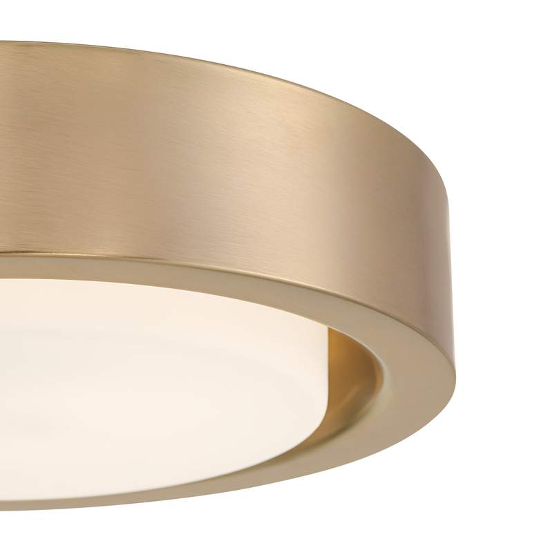 Image 4 360 Lighting Jayson 12 3/4" Wide Modern Satin Bronze LED Ceiling Light more views