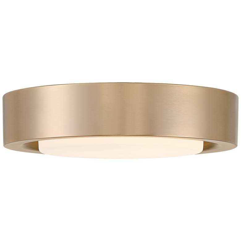 Image 5 360 Lighting Jayson 12 3/4" Wide Modern Satin Bronze LED Ceiling Light more views
