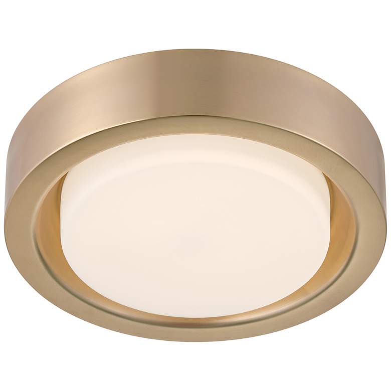 Image 6 360 Lighting Jayson 12 3/4" Wide Modern Satin Bronze LED Ceiling Light more views