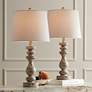 Thumbnail1 of 360 Lighting Jordanna 26" Distressed Finish USB Table Lamps Set of 2