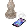 Thumbnail3 of 360 Lighting Jordanna 26" Distressed Finish USB Table Lamps Set of 2 more views