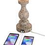 Thumbnail4 of 360 Lighting Jordanna 26" Distressed Finish USB Table Lamps Set of 2 more views