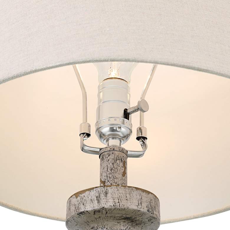 Image 7 360 Lighting Jordanna 26" Distressed Finish USB Table Lamps Set of 2 more views