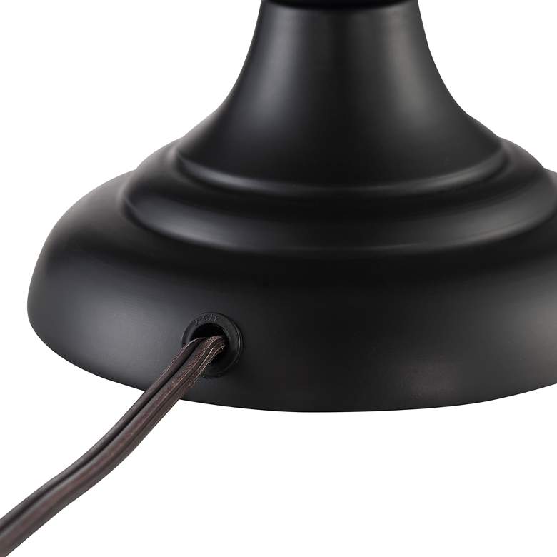 Image 5 360 Lighting Joyce 24" Black Metal Accent Table Lamps Set of 2 more views