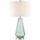 360 Lighting Julia 26 3/8" Modern Coastal Seafoam Green Glass Lamp