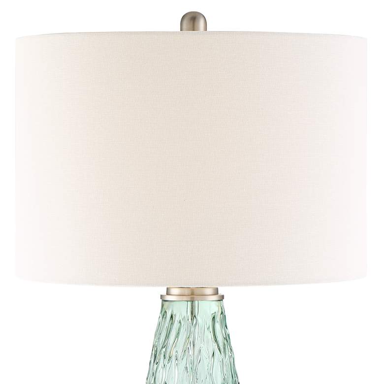 Image 4 360 Lighting Julia 26 3/8" Modern Coastal Seafoam Green Glass Lamp more views