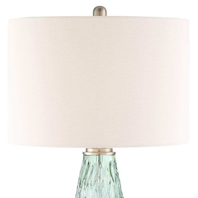 Image 4 360 Lighting Julia 26 3/8 inch Modern Coastal Seafoam Green Glass Lamp more views