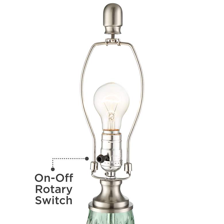 Image 6 360 Lighting Julia 26 3/8" Modern Coastal Seafoam Green Glass Lamp more views