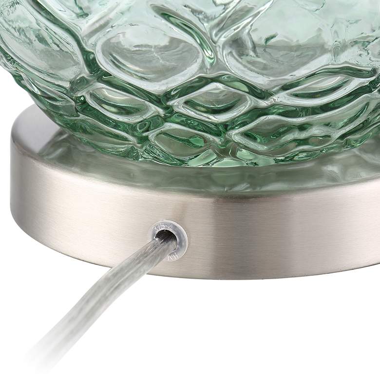Image 7 360 Lighting Julia 26 3/8" Modern Coastal Seafoam Green Glass Lamp more views