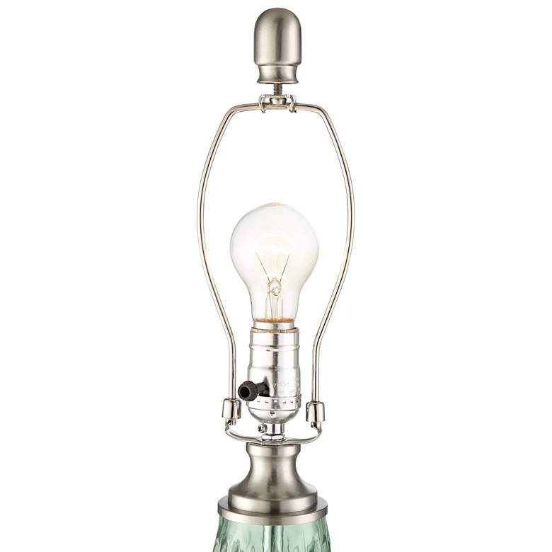 Image 5 360 Lighting Julia 26 3/8" Seafoam Green Glass Table Lamp with Dimmer more views