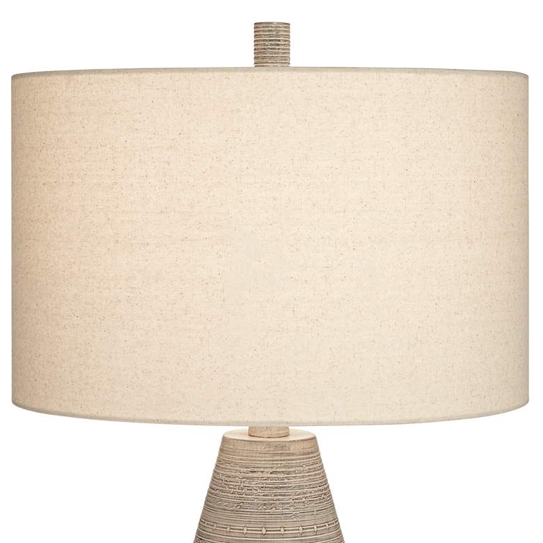 Image 4 360 Lighting Julio 30 inch Natural Gray Modern Vase Table Lamps Set of 2 more views
