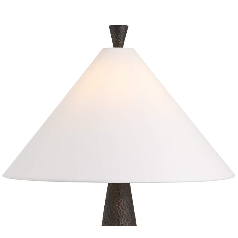 Image 3 360 Lighting June 27" High Modern Black Cone Table Lamp more views