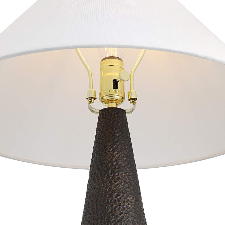 Image 4 360 Lighting June 27" High Modern Black Cone Table Lamp more views