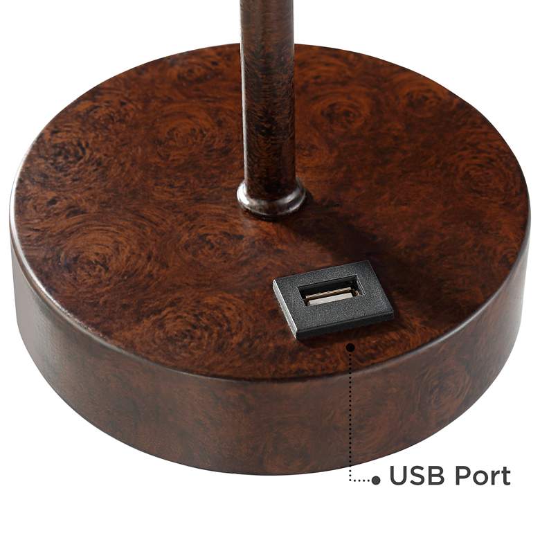Image 5 360 Lighting Justin 18 1/4" High Bronze USB Table Lamps Set of 2 more views