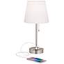 360 Lighting Justin 18" Metal Accent USB Lamps Set of 2 with Dimmers
