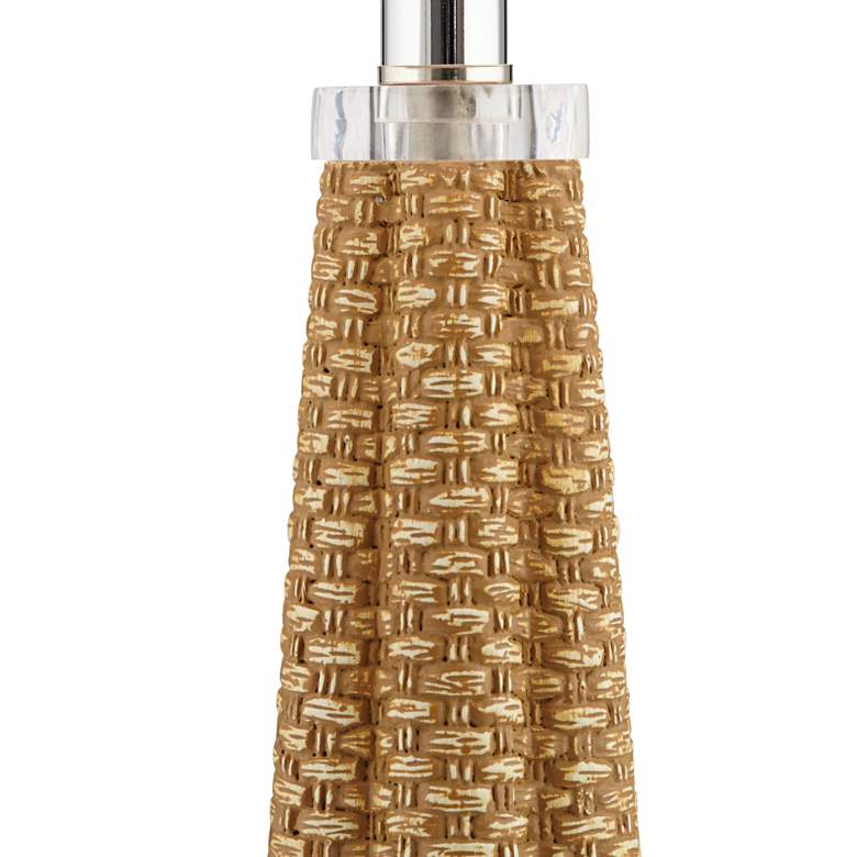Image 6 360 Lighting Kaden 31 1/2" Faux Rattan Weave Modern Coastal Table Lamp more views